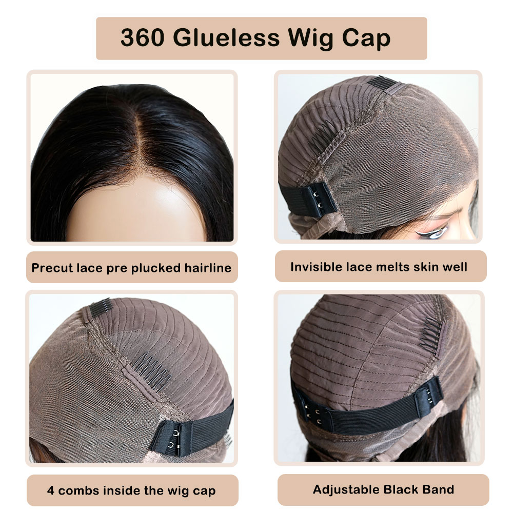 Brezilya Önceden Kesilmiş Düz  - Lace Front Wigs incelemesi ve fiyatı